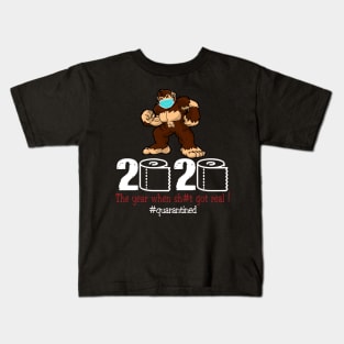 Bigfoot 2020 The Year When Shit Got Real Kids T-Shirt